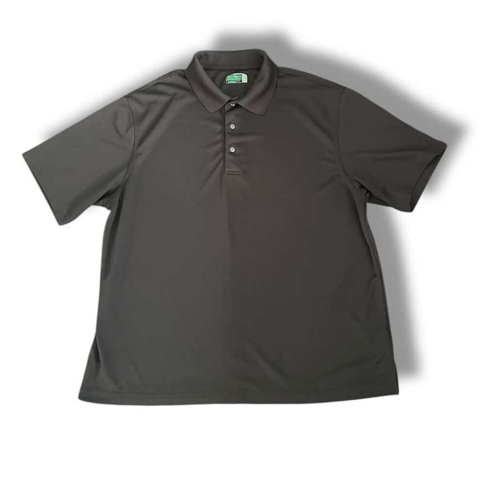 Ben Hogan Performance Shirt 2XL Mens Charcoal Gray Golf Active Polo Short Sleeve